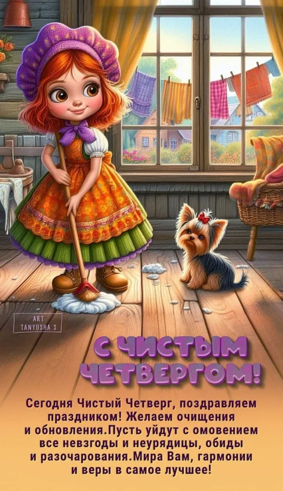 Картинки и открытки с Чистым четвергом. Прикольные открытки с Чистым четвергом