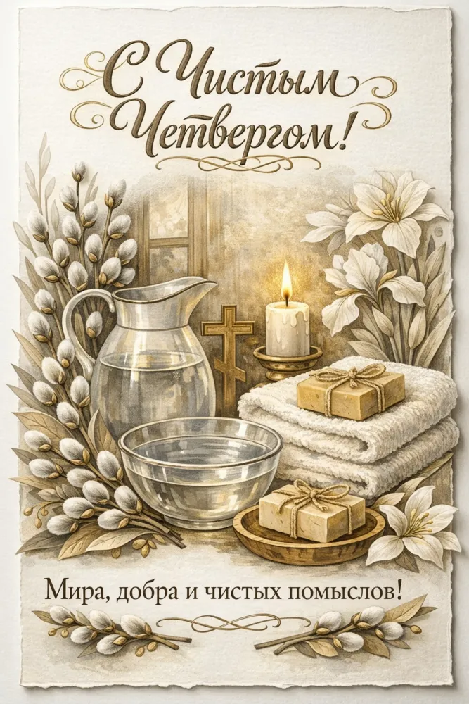 Картинки и открытки с Чистым четвергом