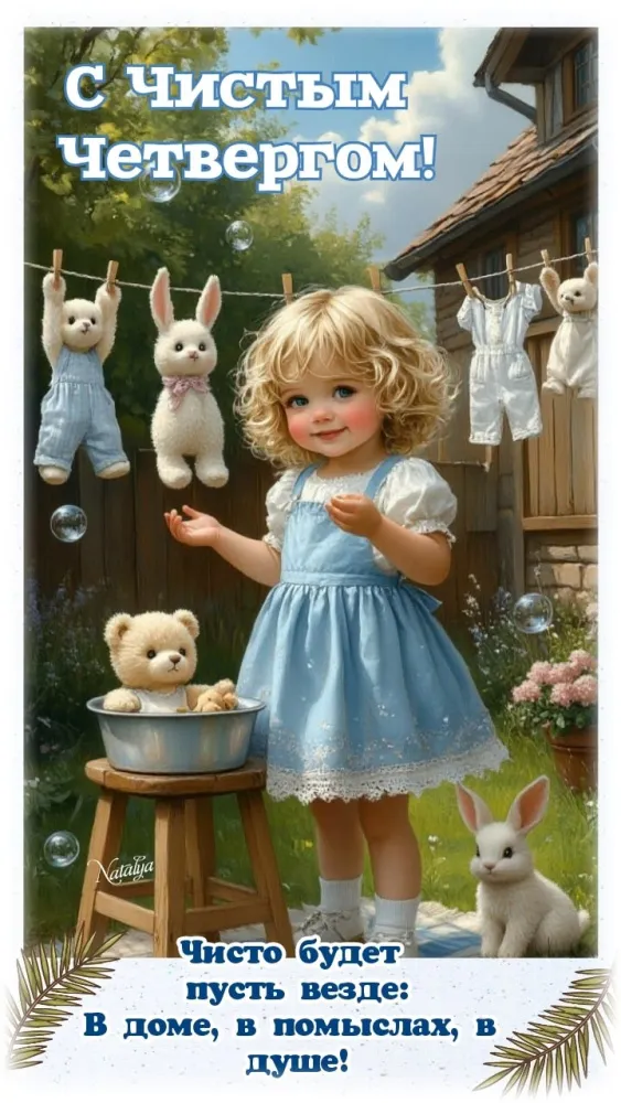 Картинки и открытки с Чистым четвергом. Прикольные открытки с Чистым четвергом